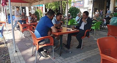 Kaymakam Bolat, vatandaşlarla bir araya gelmeye devam ediyor