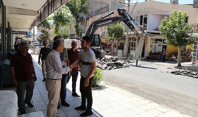 Kılınç, Cumhuriyet Caddesindeki çalışmaları inceledi