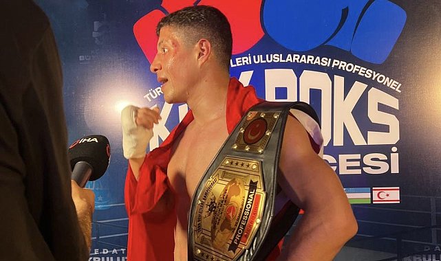 Milli sporcu Eskişehir'e altın kemerle döndü