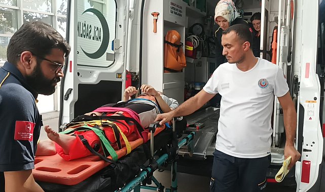 Motosiklet ile bisiklet çarpıştı: 1 yaralı