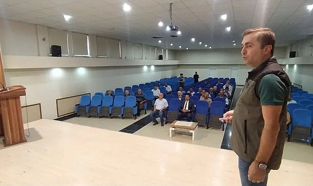 Muhtarlar, orman yangınına karşı bilgilendirildi