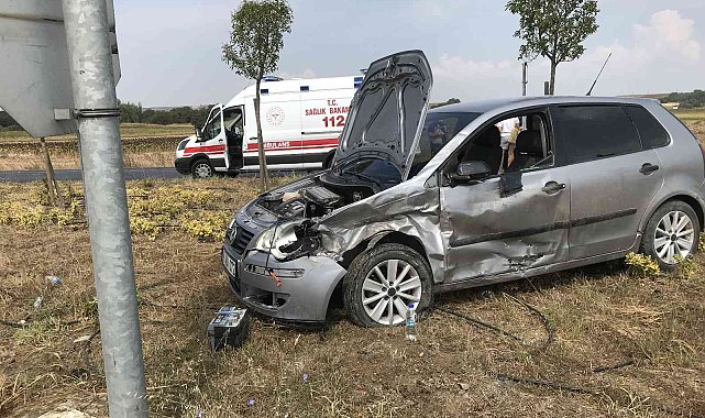 Muratlı çevreyolunda kaza: 6 yaralı