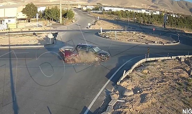 Niğde'de ki kazalar Kent Güvenlik Yönetim Sistemi kameralarında