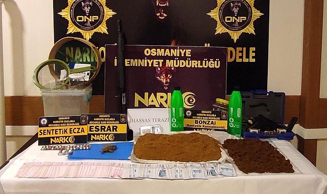 Osmaniye'de uyuşturucu operasyonlarına 5 tutuklama