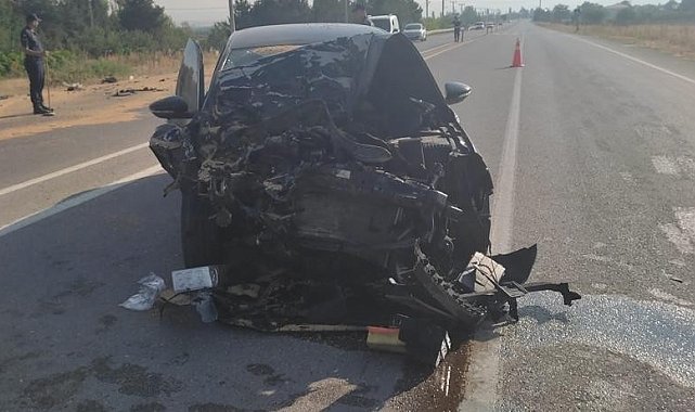 Otomobil buğday yüklü römorka arkadan çarptı: 4 yaralı
