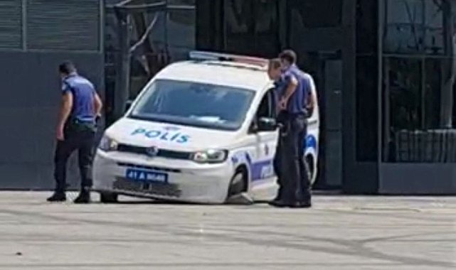 Parkenin kırılması polis ekiplerine zor anlar yaşattı