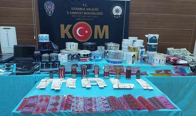 Sahte bandrol üreten çete yapılan operasyonla yakalandı