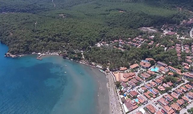 Sakin kent Akyaka havadan görüntülendi