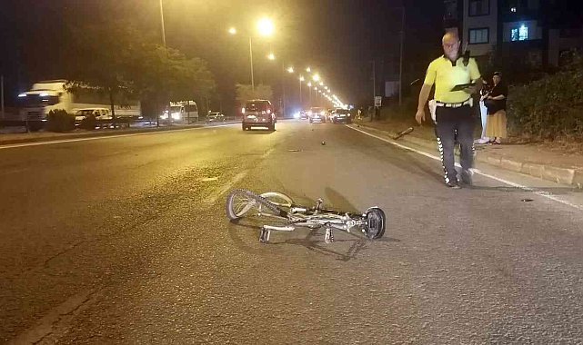 Samsun'da otomobilin çarptığı bisikletli çocuk hayatını kaybetti