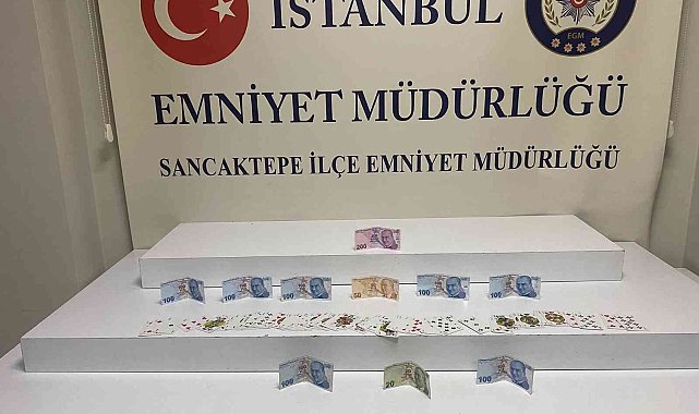 Sancaktepe'de kumar baskını: 10 bin TL para cezası kesildi