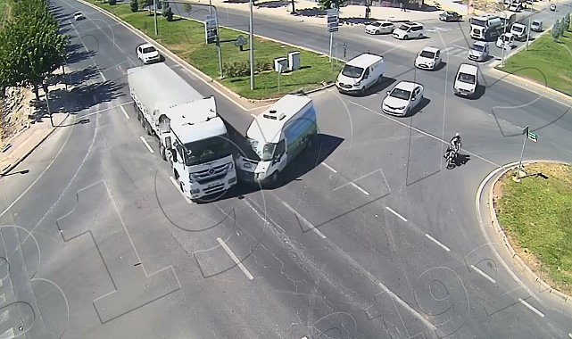 Şanlıurfa'da yaşanan ilginç kazalar kamerada