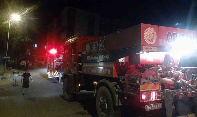 Söke'de yangın: 2 kişi hastaneye kaldırıldı