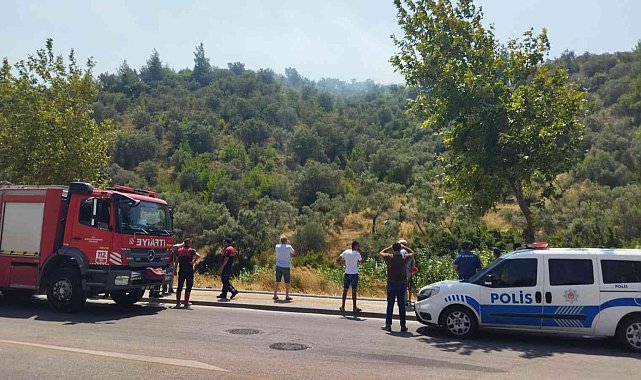 Söke'deki yangın kısa sürede kontrol altına alındı: 3 dönümlük arazi zarar gördü