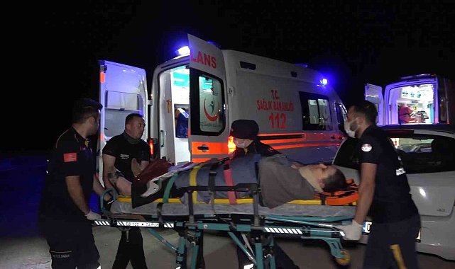 Takla atan otomobil metrelerce savruldu: 3 yaralı