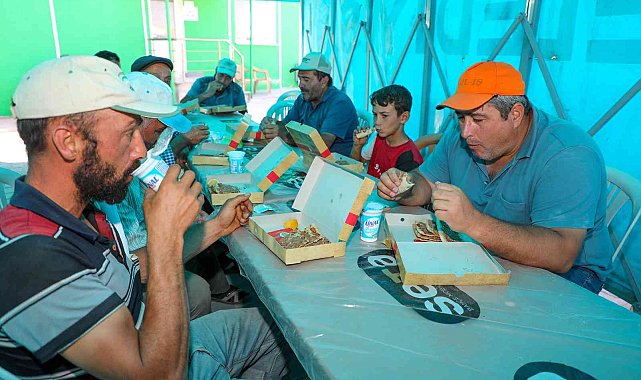 Talas'tan çiftçiye öğlen kumanyası