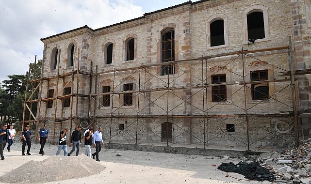 Tarihi Gazi Evronos Ortaokulu restore ediliyor