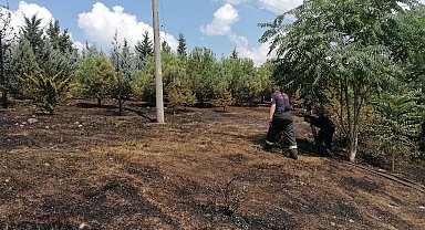 Taşlama makinesinden çıkan kıvılcım yangına sebep oldu
