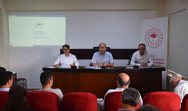 Tekirdağ'da tarımın son üç ayı değerlendirildi
