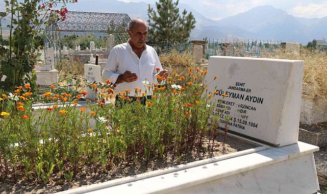 Teröre verilen ilk şehit Süleyman Aydın, şehadet yıldönümünde mezarı başında dualarla yad edildi