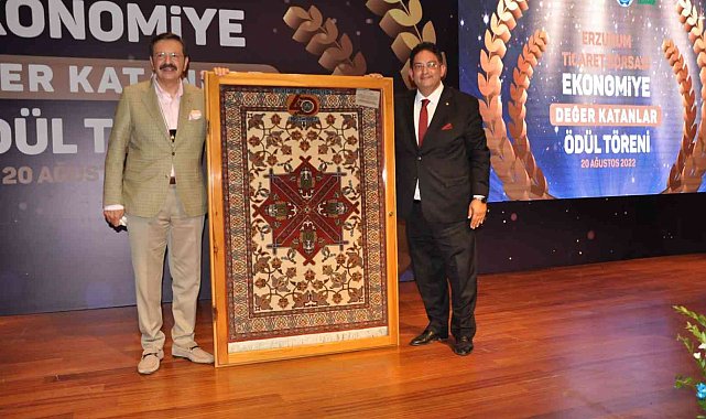 Türkiye Odalar ve Borsalar Birliği Yönetim Kurulu Başkanı Hisarcıklıoğlu Erzurum'da