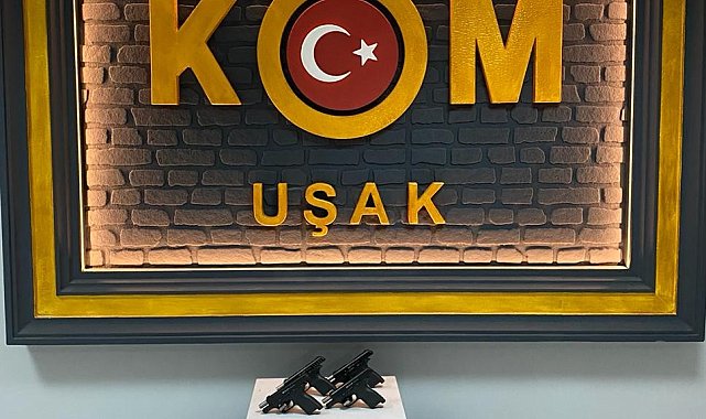 Uşak'ta 10 tabancayla yakalanan şüpheli tutuklandı