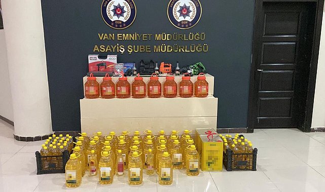 Van'da 150 bin TL değerinde yağ çalan hırsızlar yakalandı