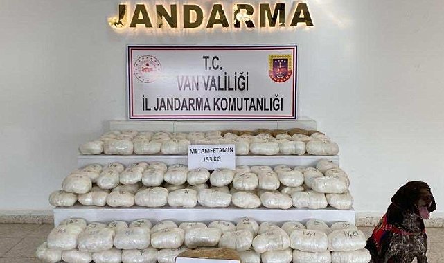 Van'da 153 kilogram metamfetamin ele geçirildi