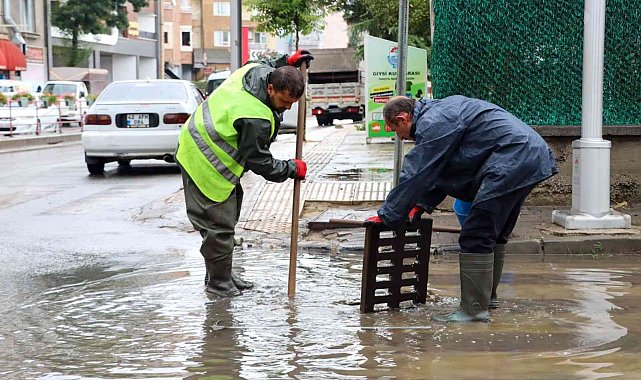 Yalova Belediyesi ekiplerinden anında müdahale