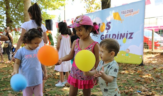 Yalova Belediyesi'nin etkinliğinde çocuklar doyasıya eğlendi