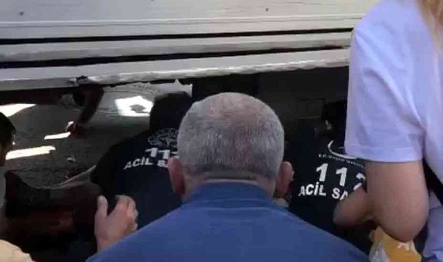 Yalova'da tırın altında kalan yaşlı kadın yaralandı