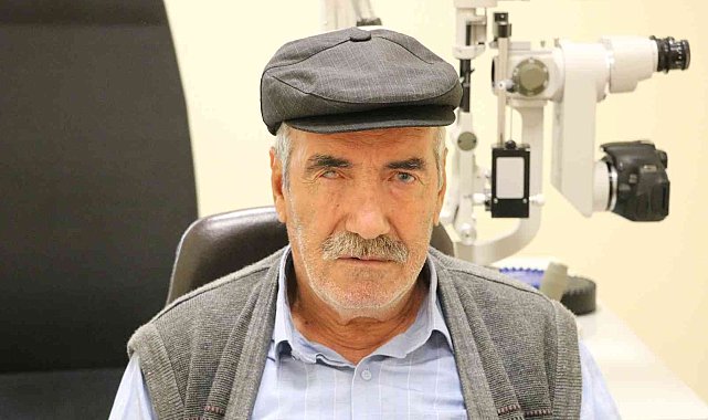 Yaşlı adam kornea nakliyle yeniden görmeye başladı