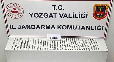 Yozgat'ta 327 sikke ele geçirildi