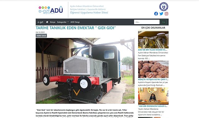 ADÜ öğrencisi Özkan, 'Geleceğin İletişimcileri' yarışmasında finale kaldı
