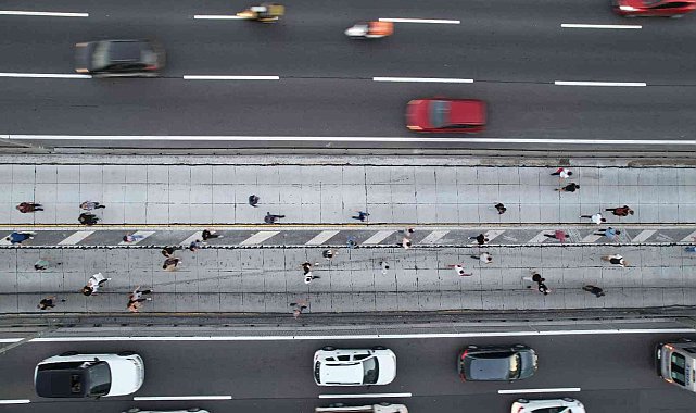 Avcılar'daki metrobüs kazasının yaşandığı bölge dronla görüntülendi