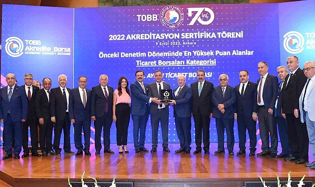 Aydın Ticaret Borsası en yüksek 2. puanı alan Ticaret Borsası oldu