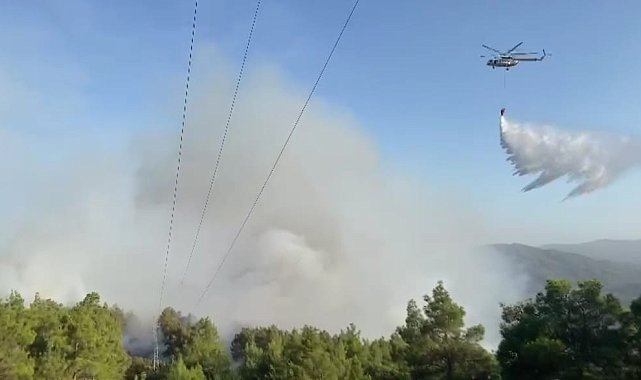 Aynı bölgede patlak veren ikinci orman yangını söndürüldü