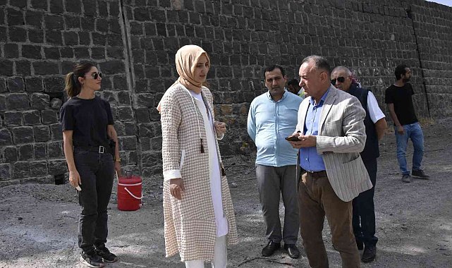 Başkan Çakmak Siverek Kalesinde incelemelerde bulundu