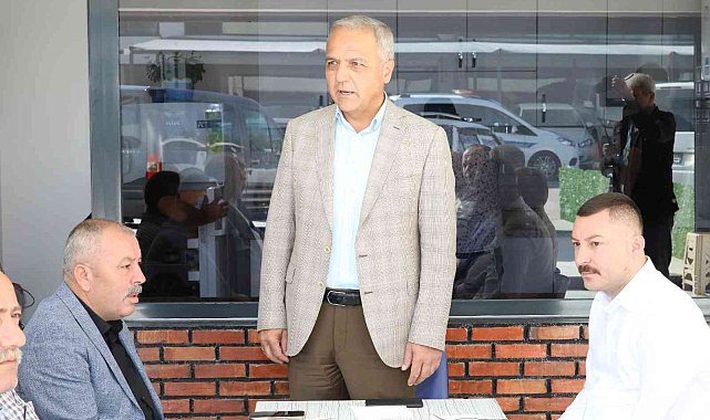 Başkan Üçok oto galericiler sitesi esnafıyla buluştu