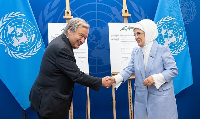 BM Genel Sekreteri Guterres'ten Emine Erdoğan'a "sıfır atık" teşekkürü