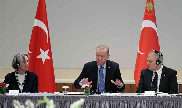 Cumhurbaşkanı Erdoğan, Amerikan Yahudi Toplumu Çatı Kuruluşları temsilcilerini kabul etti