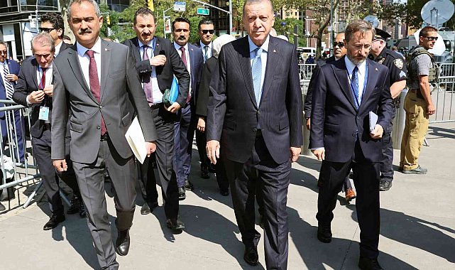 Cumhurbaşkanı Erdoğan, Türkevi'nden BM Genel Kurul Merkezi'ne geçti