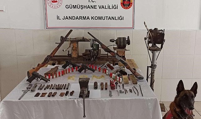 Gümüşhane'de kaçak silah imalathanesine baskın