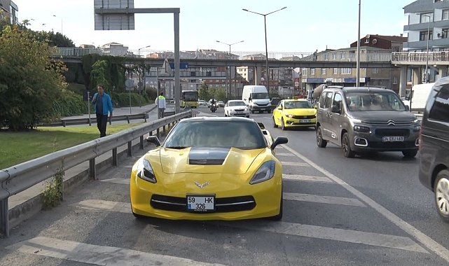İstanbul'da 7 milyon liralık ultra lüks otomobil yolda kaldı