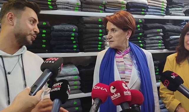 İYİ Parti Lideri Akşener, Ankara esnafını ziyaret etti
