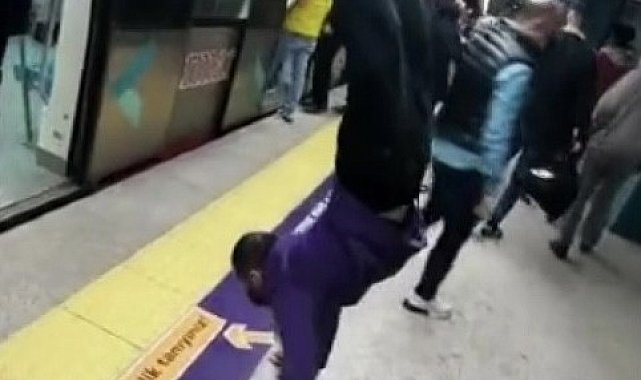 Kadıköy'de akrobatik metro yolculuğu