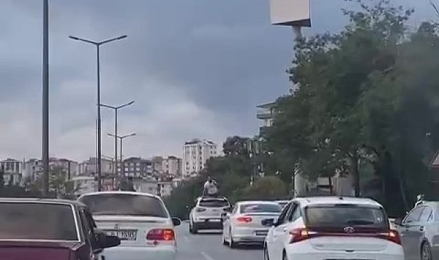 Kartal'da düğün konvoyu yapıp trafiği birbirine kattılar