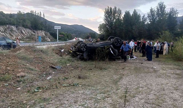 Kontrolden çıkan cip takla attı: 3 yaralı