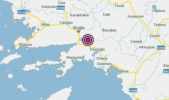 Muğla'da art arda depremler