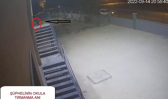 Okuldan kablo çalan şahıs tutuklandı