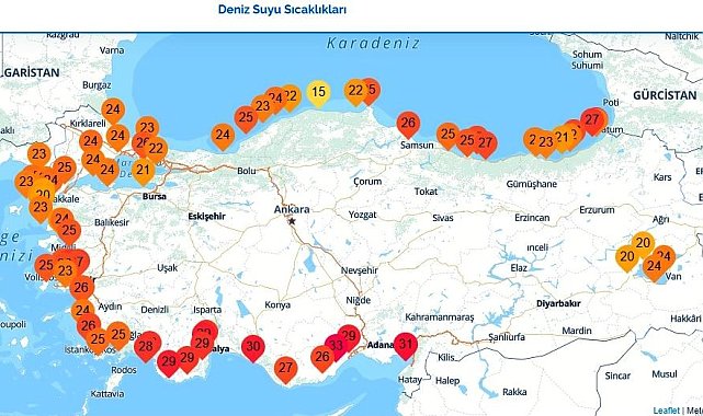 Samsun'da deniz suyu sıcaklığı 26 derece